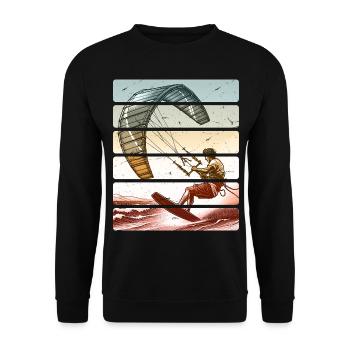 Kitesurf Kitesurfer Kiteboard - Sweat-shirt Unisexe - noir - Devant - Alina (178cm) & Michal (187cm)