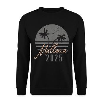 Majorque Party Crew 2025 (Garantie du prix le plus bas) - Sweat-shirt Unisexe - noir - Devant - Alina (178cm) & Michal (187cm)