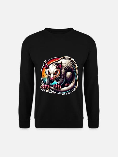 opossum - Unisex Sweatshirt - black