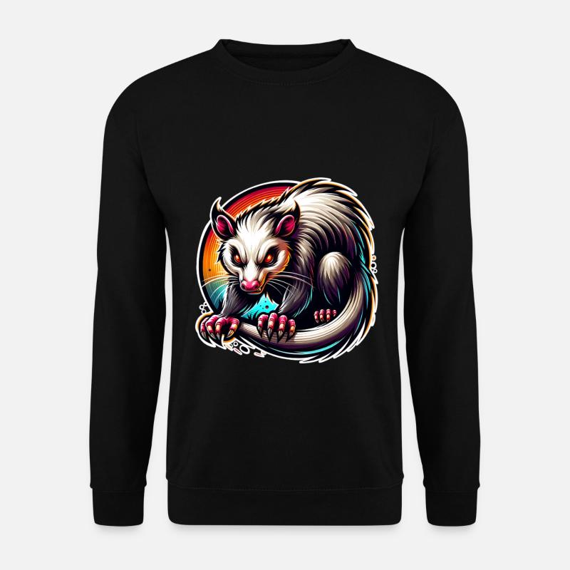 opossum - Unisex Sweatshirt - black