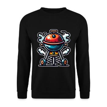 Grill - Unisex Sweatshirt - black - Front - Alina (178cm) & Michal (187cm)