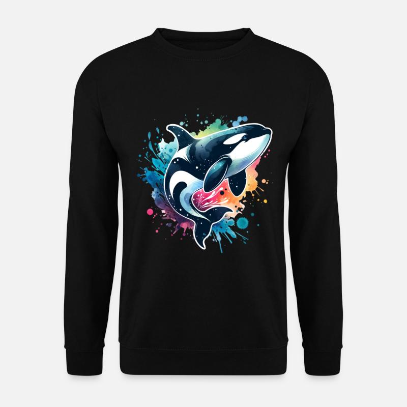 Orca Schwertwal - Unisex Pullover - Schwarz