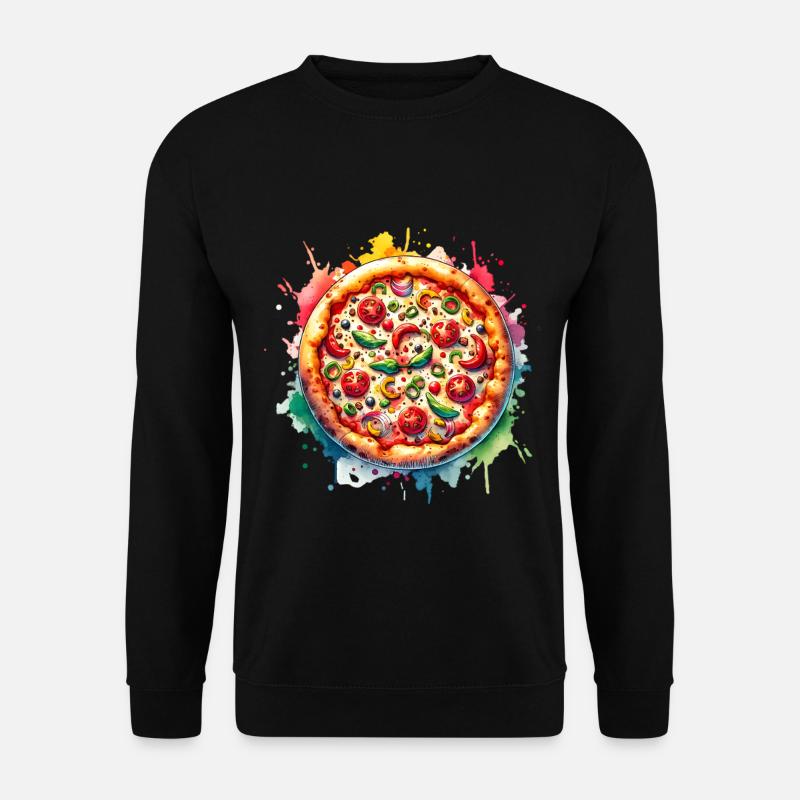 Pizza - Unisex Sweatshirt - black