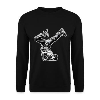 Breakdancing - Unisex Sweatshirt - black - Front - Alina (178cm) & Michal (187cm)