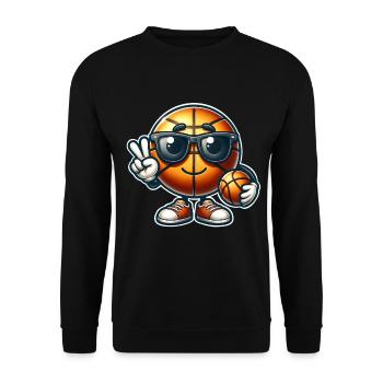 Basket-ball Joueurs de basket-ball - Sweat-shirt Unisexe - noir - Devant - Alina (178cm) & Michal (187cm)