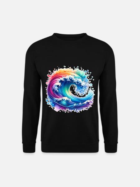 Wave - Unisex Sweatshirt - black