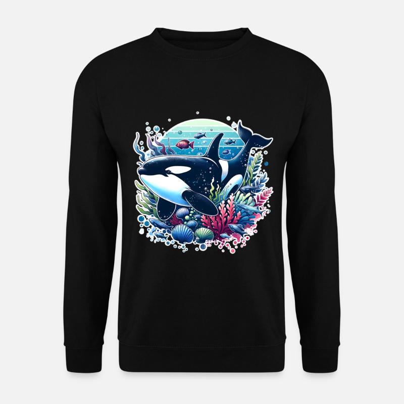 Orca Schwertwal - Unisex Pullover - Schwarz