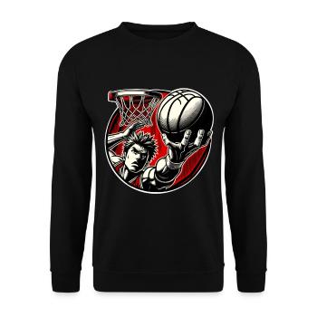 Basket-ball Joueurs de basket-ball - Sweat-shirt Unisexe - noir - Devant - Alina (178cm) & Michal (187cm)