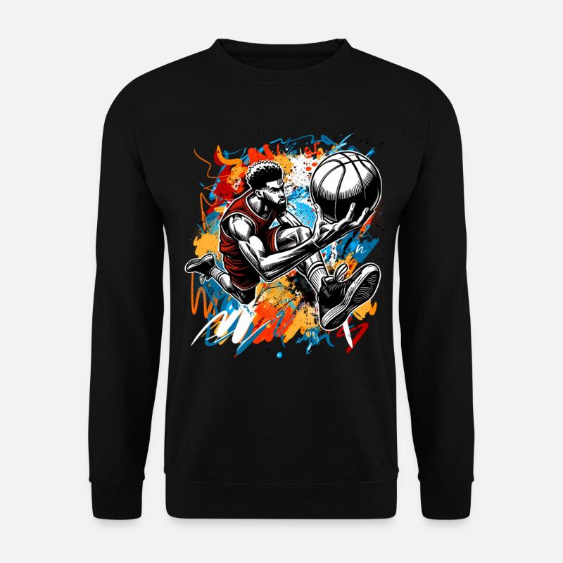 Basketball Basketballer - Unisex Pullover - Schwarz