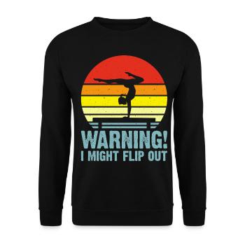 Gymnaste Gymnastique au sol Acrobaties - Sweat-shirt Unisexe - noir - Devant - Alina (178cm) & Michal (187cm)