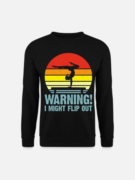 Gymnast Floor Gymnastics Acrobatics - Unisex Sweatshirt - black