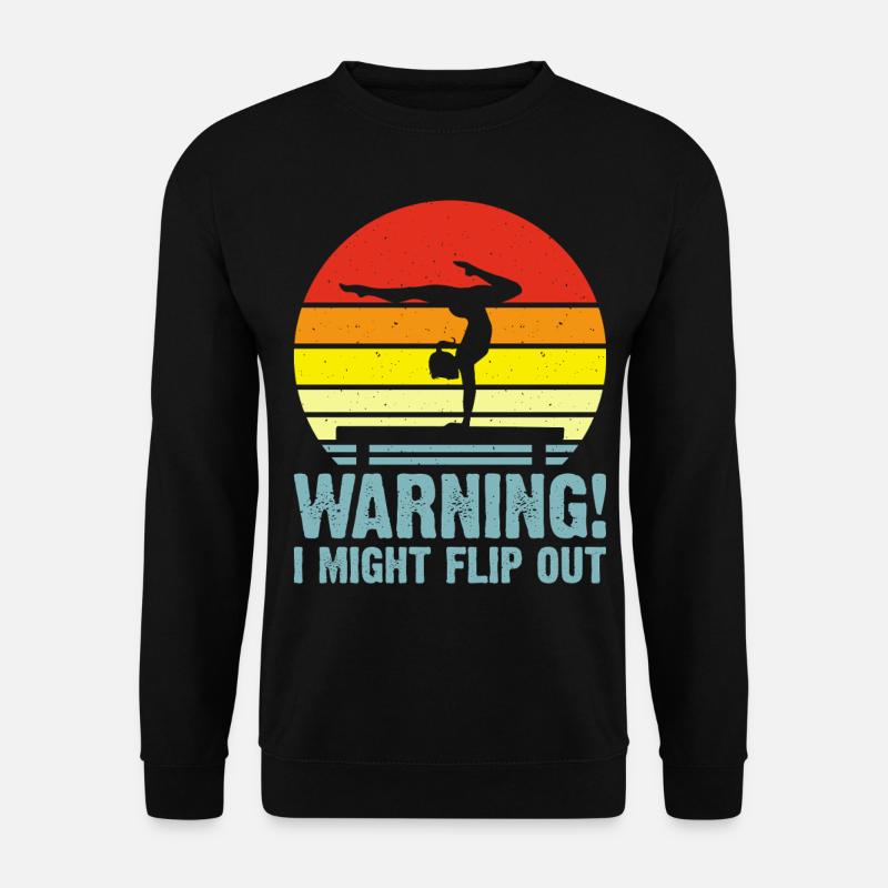 Gymnast Floor Gymnastics Acrobatics - Unisex Sweatshirt - black
