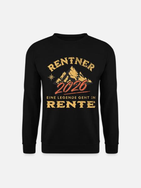 Rentner 2026 - Unisex Pullover - Schwarz