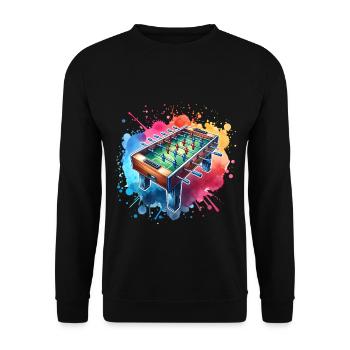 Baby-foot baby-foot - Sweat-shirt Unisexe - noir - Devant - Alina (178cm) & Michal (187cm)