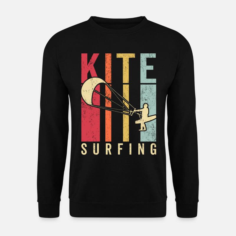 Kitesurfeur Kiteboard Kitesurf Kitesurf - Sweat-shirt Unisexe - noir