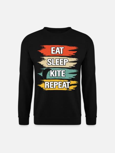 Kitesurfer Kiteboard Kitesurfen Kitesurf - Unisex Pullover - Schwarz