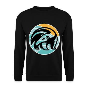 Anteater - Unisex Sweatshirt - black - Front - Alina (178cm) & Michal (187cm)