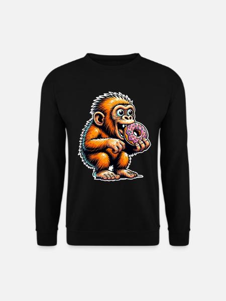 Neanderthal Donut - Unisex Sweatshirt - black