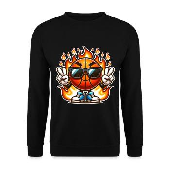 Basket-ball Joueurs de basket-ball - Sweat-shirt Unisexe - noir - Devant - Alina (178cm) & Michal (187cm)