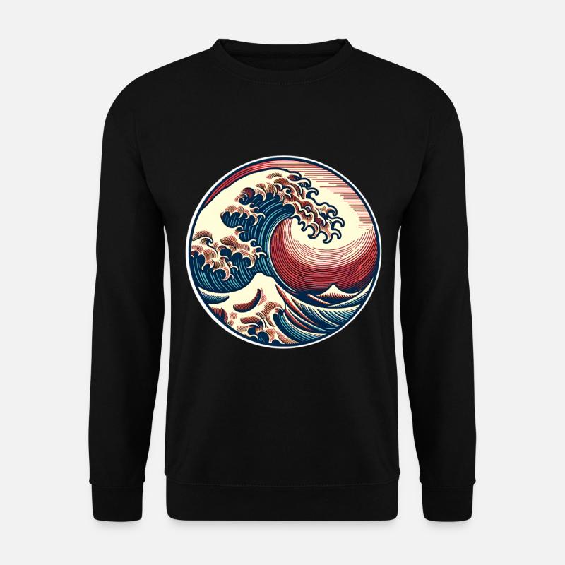 Wave - Unisex Sweatshirt - black