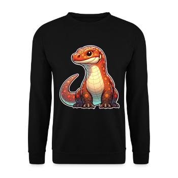Komodo Dragon - Unisex Pullover - Schwarz - Vorne - Alina (178cm) & Michal (187cm)