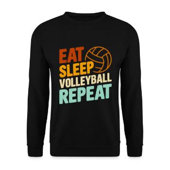Volley-ball - Sweat-shirt Unisexe - noir - Devant - Alina (178cm) & Michal (187cm)