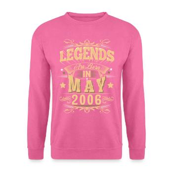 May 2006 Birthday Legend - Unisex Sweatshirt - pink - Front