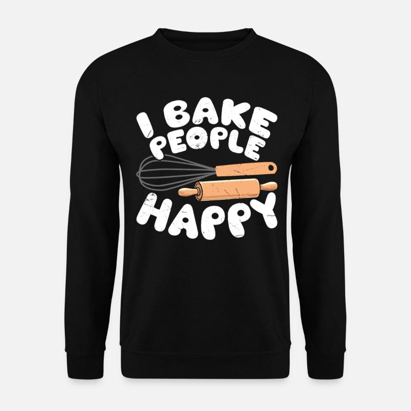 Backen Bäcker Bäckerei - Unisex Pullover - Schwarz
