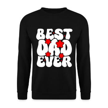 Meilleur papa de tous les temps - Sweat-shirt Unisexe - noir - Devant - Alina (178cm) & Michal (187cm)