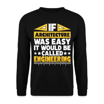 Architect - Unisex Sweatshirt - black - Front - Alina (178cm) & Michal (187cm)