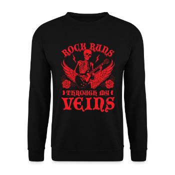 Rock And Roll - Unisex Pullover - Schwarz - Vorne - Alina (178cm) & Michal (187cm)