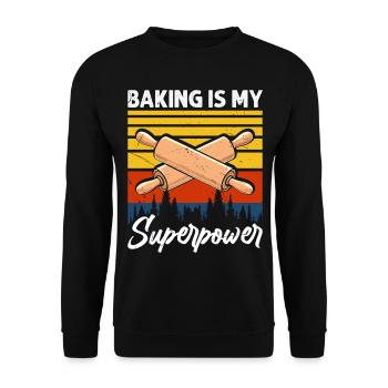Boulangerie Boulangerie Boulangerie - Sweat-shirt Unisexe - noir - Devant - Alina (178cm) & Michal (187cm)