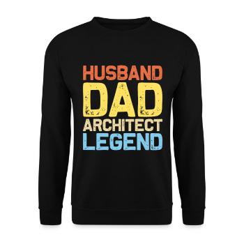 Architect - Unisex Sweatshirt - black - Front - Alina (178cm) & Michal (187cm)