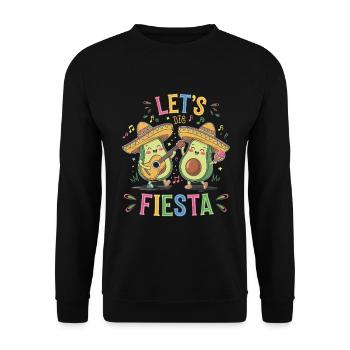 Let's Fiesta - Unisex Sweatshirt - black - Front - Alina (178cm) & Michal (187cm)
