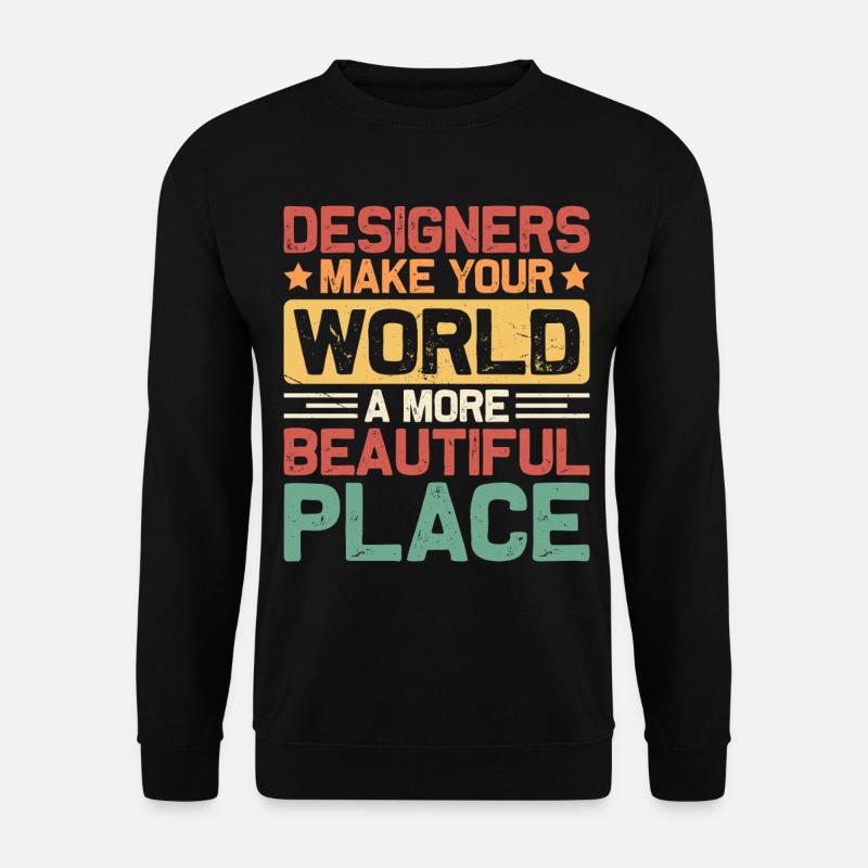 Designer - Unisex Pullover - Schwarz