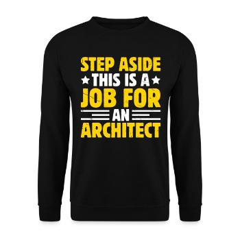 Architect - Unisex Sweatshirt - black - Front - Alina (178cm) & Michal (187cm)