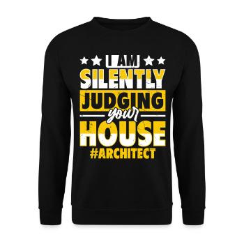 Architect - Unisex Sweatshirt - black - Front - Alina (178cm) & Michal (187cm)