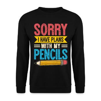 Architect - Unisex Sweatshirt - black - Front - Alina (178cm) & Michal (187cm)