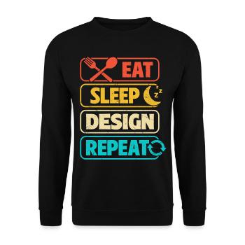 Architect - Unisex Sweatshirt - black - Front - Alina (178cm) & Michal (187cm)