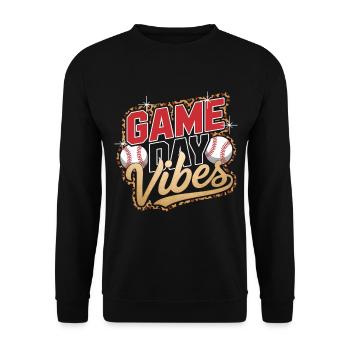Base-ball - Sweat-shirt Unisexe - noir - Devant - Alina (178cm) & Michal (187cm)