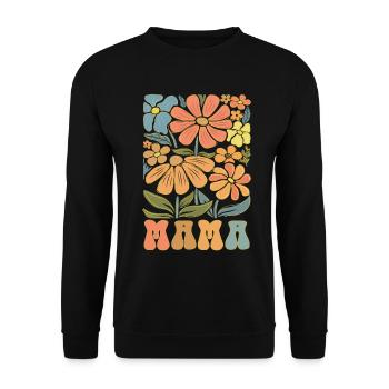 Mama - Unisex Pullover - Schwarz - Vorne - Alina (178cm) & Michal (187cm)