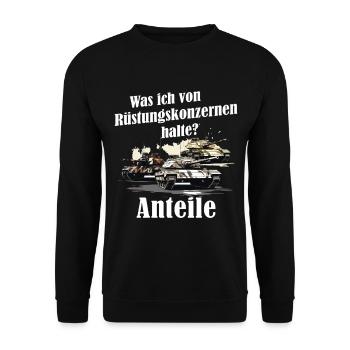 Armor Stocks Drôle Dicton Cadeau - Sweat-shirt Unisexe - noir - Devant - Alina (178cm) & Michal (187cm)