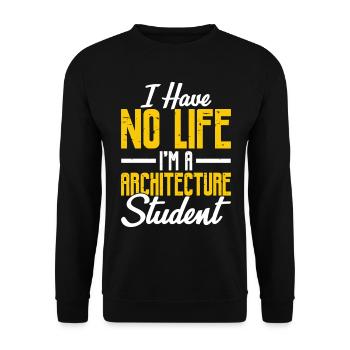 Architect - Unisex Sweatshirt - black - Front - Alina (178cm) & Michal (187cm)