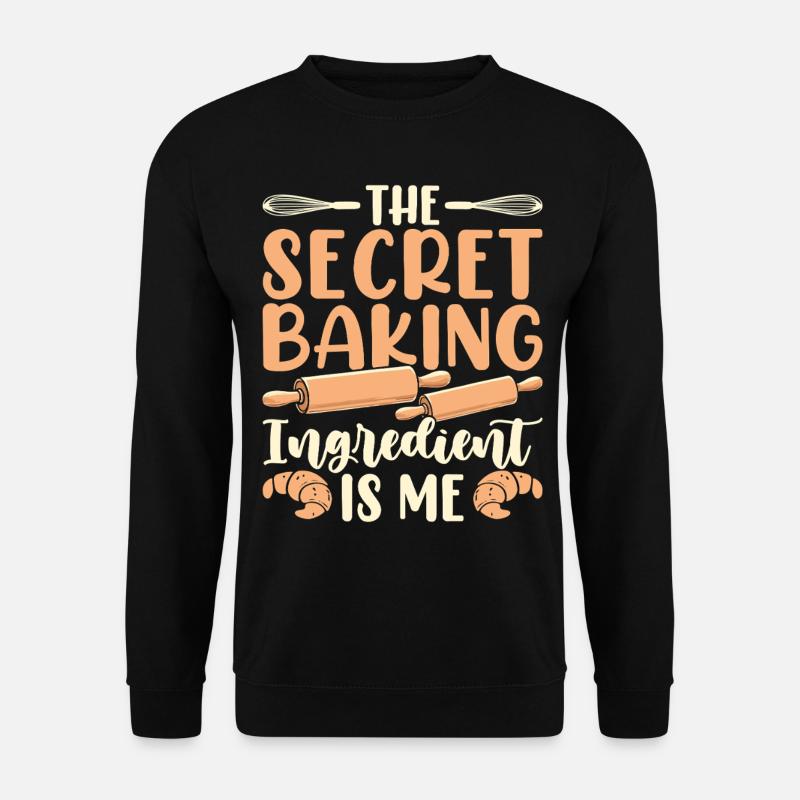 Backen Bäcker Bäckerei - Unisex Pullover - Schwarz