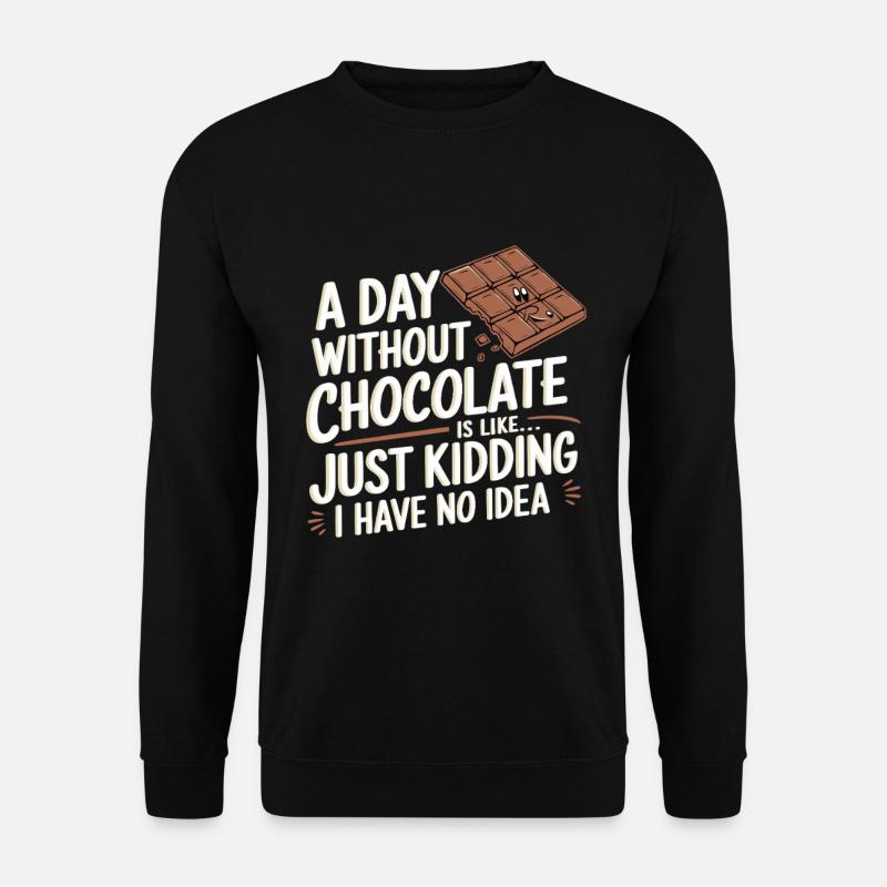 Chocolat - Sweat-shirt Unisexe - noir