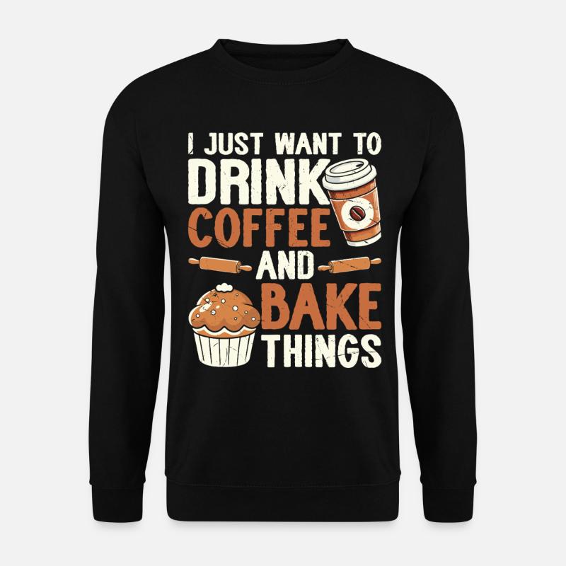Backen Bäcker Bäckerei - Unisex Pullover - Schwarz