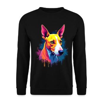 Bull Terrier, Bull Terrier, Chien, Amoureux des chiens - Sweat-shirt Unisexe - noir - Devant - Alina (178cm) & Michal (187cm)