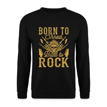 Rock And Roll - Unisex Pullover - Schwarz - Vorne - Alina (178cm) & Michal (187cm)