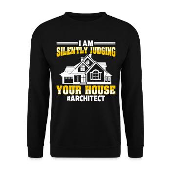 Architect - Unisex Sweatshirt - black - Front - Alina (178cm) & Michal (187cm)