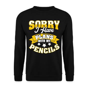 Architekt - Unisex Pullover - Schwarz - Vorne - Alina (178cm) & Michal (187cm)
